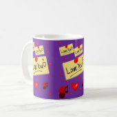 Mug La Saint-Valentin, les grenouilles (Devant gauche)