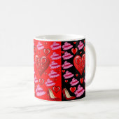 Mug La Saint-Valentin, les grenouilles (Devant droit)