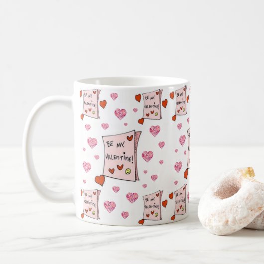 Mug La Saint-Valentin, les grenouilles (Avec donut)