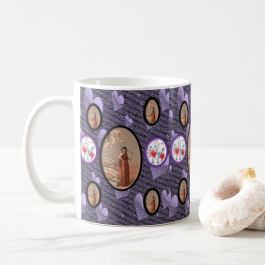 Mug La Saint-Valentin, les grenouilles (Avec donut)