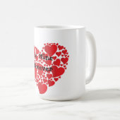 Mug La Saint Valentin montrer l'amour (Devant droit)