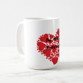 Mug La Saint Valentin montrer l'amour (Devant gauche)
