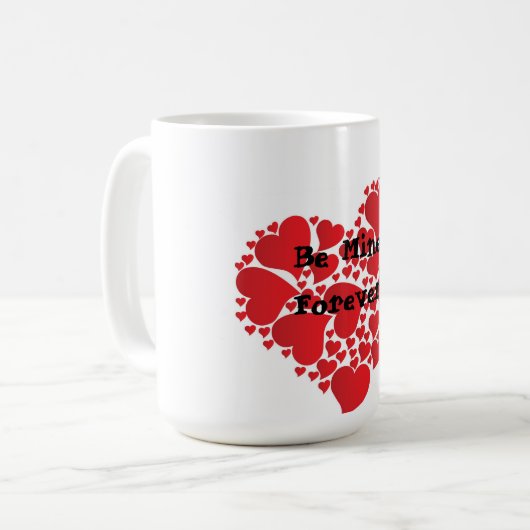 Mug La Saint Valentin montrer l'amour (Devant gauche)