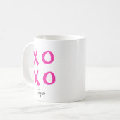Mug La Saint Valentin personnalisée de Girly Pink (Devant gauche)