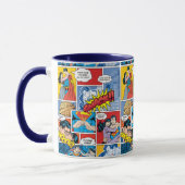Mug La Saint-Valentin Superman | Collage de bandes des (Gauche)