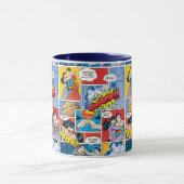 Mug La Saint-Valentin Superman | Collage de bandes des (Centre)