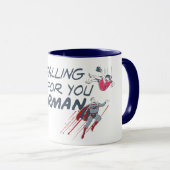 Mug La Saint-Valentin Superman | Je suis en train de t (Devant droit)