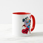 Mug La Saint-Valentin Superman | Je vais vous attraper (Devant droit)