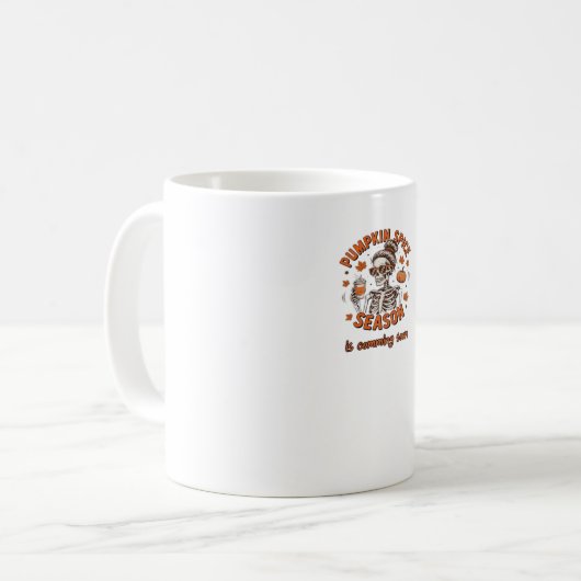 Mug La saison des épices citrouilles commence bientôt  (Devant gauche)