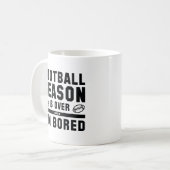 Mug La saison du football est terminée (Devant gauche)