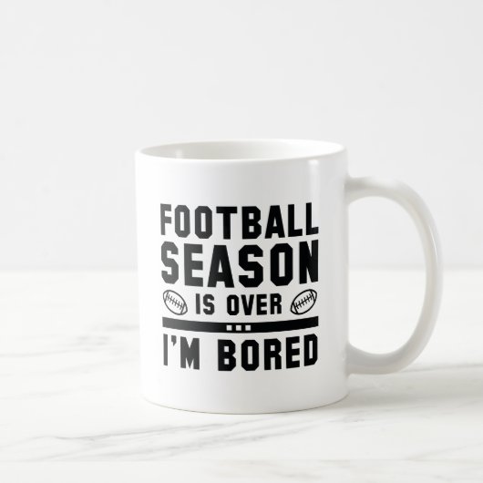 Mug La saison du football est terminée (Droite)