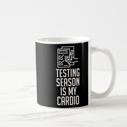 Mug La saison est mon cardio drôle cadeau enseignant (Droite)