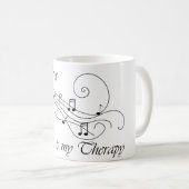 Mug La salsa est ma therapie (Devant droit)