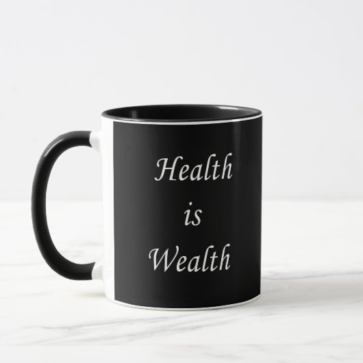 Mug La santé, c'est la motivation de la richesse, c'es (Gauche)