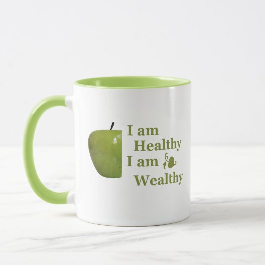Mug La santé, c'est la motivation de la richesse, c'es (Gauche)