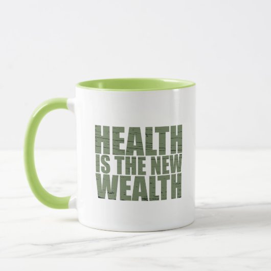 Mug La santé est la nouvelle richesse (Gauche)