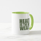 Mug La santé est la nouvelle richesse (Devant droit)
