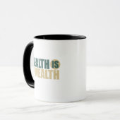Mug La santé est richesse (Devant gauche)