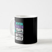 Mug La santé mentale commence par la sensibilisation a (Devant gauche)