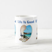 Mug La Scène De Plage Dans Un Mur En Coquillages De Pl (Centre)