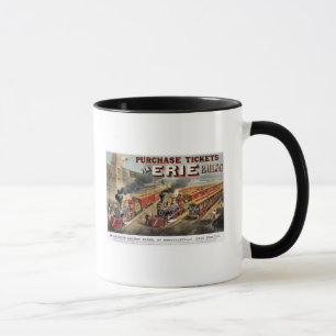 Mug La scène ferroviaire américaine chez Hornellsvil
