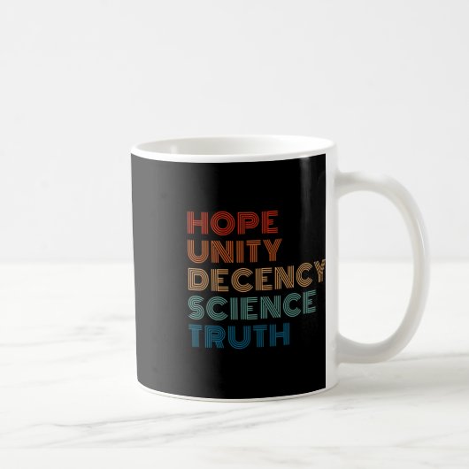 Mug La science de la décence de l'unité (Droite)