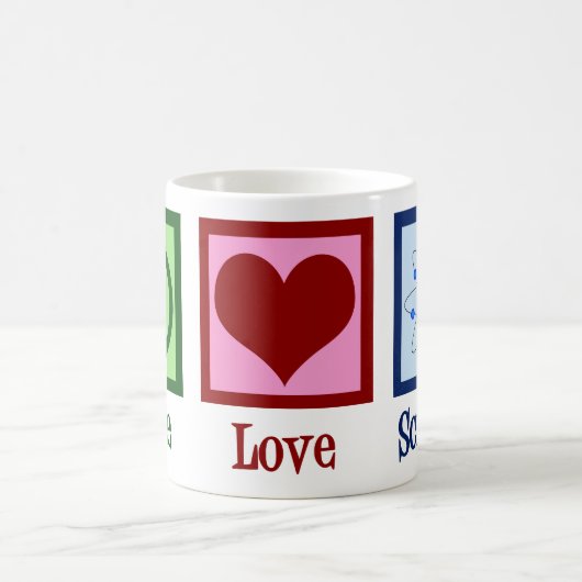 Mug La science de l'amour pour la paix (Centre)