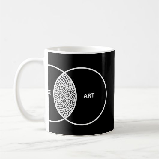 Mug La Science/diagramme Venn d'art (Gauche)