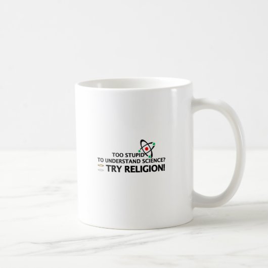 Mug La Science drôle CONTRE la religion (Droite)