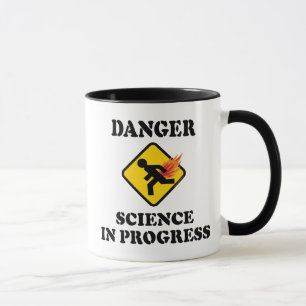 Mug La science en danger en cours - Flamme Humour de p
