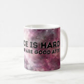 Mug La Science est dure (Devant droit)