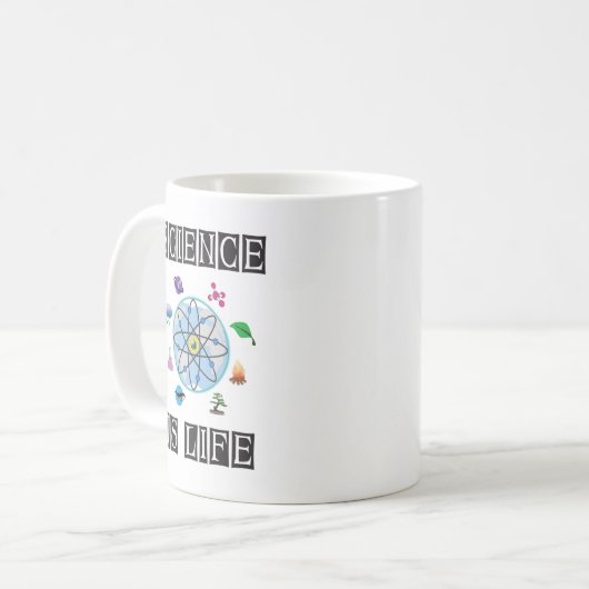 Mug La science est la vie (Devant gauche)