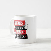 Mug La SCIENCE EST le NOUVEAU PUNK ROCK - RÉSISTEZ - - (Devant gauche)
