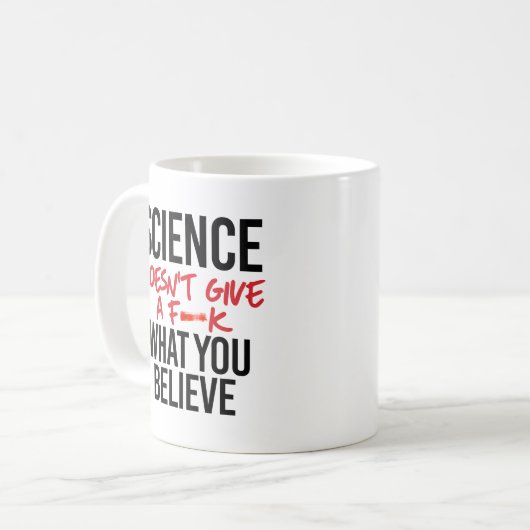 Mug La science ne donne pas de f—k (Devant gauche)