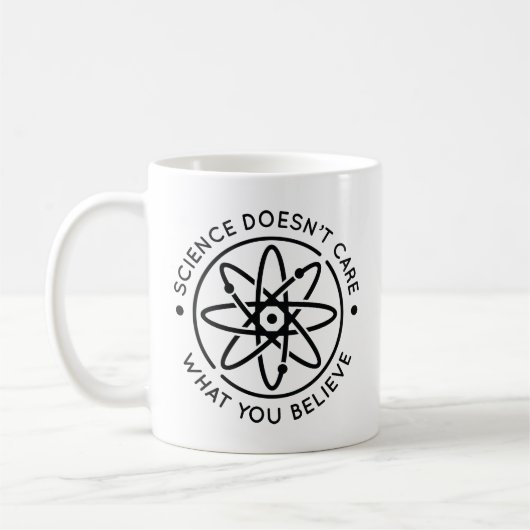 Mug La science ne se soucie pas de ce que vous croyez (Gauche)