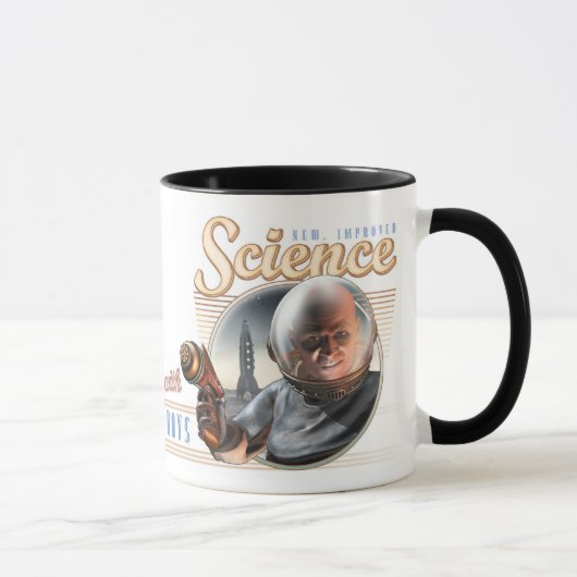 Mug La Science nouvelle et améliorée : Maintenant, (Droite)