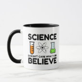 Mug La science se fiche de ce que vous croyez (Gauche)