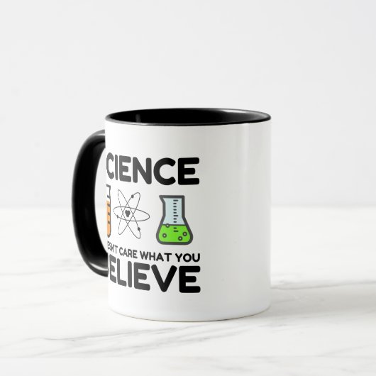 Mug La science se fiche de ce que vous croyez (Devant gauche)