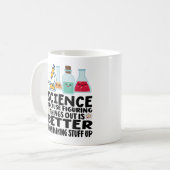 Mug la science vaut mieux que de fabriquer des trucs (Devant gauche)