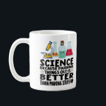 Mug la science vaut mieux que de fabriquer des trucs<br><div class="desc">Drôle cadeau pour les scientifiques amateurs et les professeurs de sciences parce que comprendre les choses est mieux que de faire des trucs</div>
