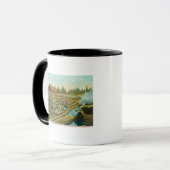 Mug La scierie et le barrage, rivière remplie de (Devant gauche)