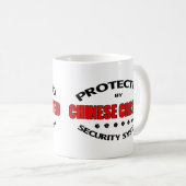 Mug La sécurité des chiens arrêtés chinois (Devant droit)