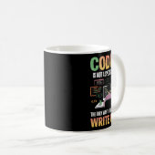 Mug La Seule Façon D'Apprendre Le Code Est De Code Inf (Devant droit)