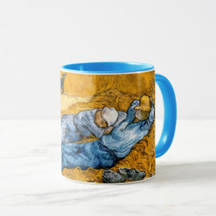 Mug La Siesta (1890) paysage art raffiné Van Gogh