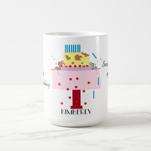 Mug La sieste de l'après-midi - Anniversaire retardé : (Centre)