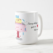 Mug La sieste de l'après-midi - Anniversaire retardé : (Devant droit)