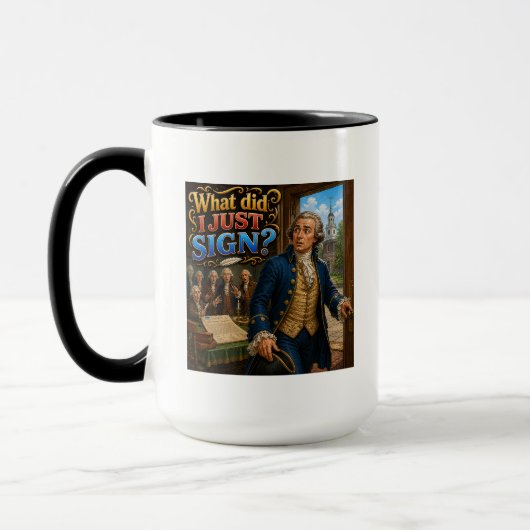 Mug La signature de John Hancock Citation discutable D (Gauche)