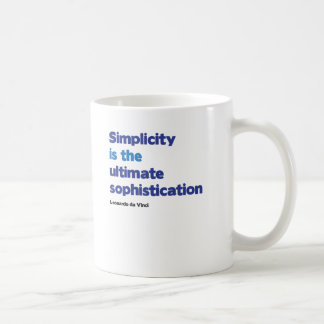 Mug La simplicité est la sophistication finale