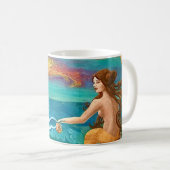 Mug La sirène et la pieuvre font un marché (Devant droit)
