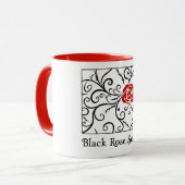 Mug La société de rose de noir attaque | Heartblaze (Devant gauche)